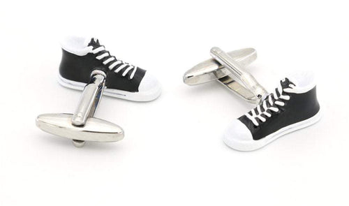 Black Converse Sneaker Cufflinks Cufflinks JayKirbyTies 