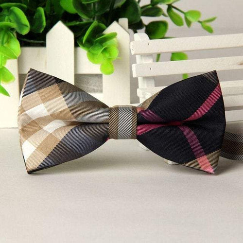 Black Red Plaid Tartan Bow Tie Bow Ties JayKirbyTies 