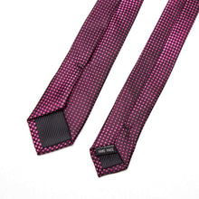 Load image into Gallery viewer, Pink Dotted Skinny Tie Neckties JayKirbyTies 