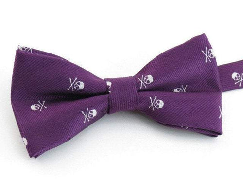 Purple Pirate Skull Bow Tie Australia