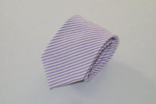 Purple Seersucker Tie Neckties JayKirbyTies 