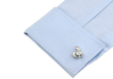 Load image into Gallery viewer, Silver Rooster Cufflinks Cufflinks JayKirbyTies 